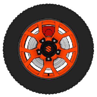 Suzuki Jimny serra rodas casa roda carro detalhe Alto poli borda pneu raça piso acessórios 3d print model - Mito3D