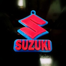 suzuki keychain key chain - 3d print model - Mito3D