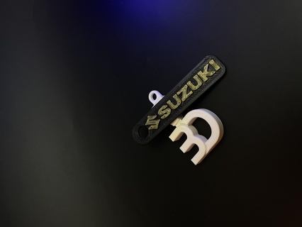 suzuki keychain Jewelry moto 3d print model - Mito3D