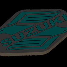 Suzuki porte clés mode clé bague moto faire 3d print model - Mito3D