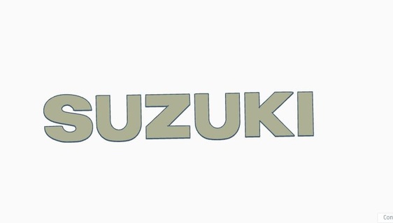 suzuki logo auto 3d print model - Mito3D