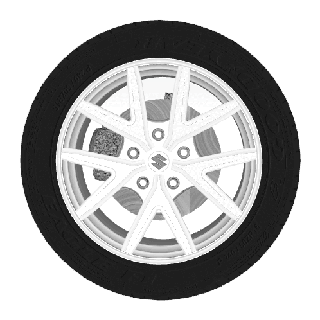 suzuki swift sport wheels wheel car detail high poly rim tire race tread accessories 3d print model - Mito3D