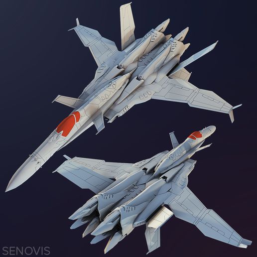 sv 51 gama Arte macross robotech valquiria vender almiar Roy hikaru criador focker vf Vagabundo vf0 macrossdelta macrossfrontier 3D print model - Mito3D