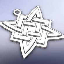 svarog sqare guardian cross keychain amulet pendant various 3d print model - Mito3D