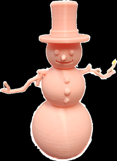 svend snowman Art print in place toy christmas winter fun new 3d print model - Mito3D