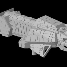 sw armada interceptoriv frigate game starwars star wars toy 3d print model - Mito3D