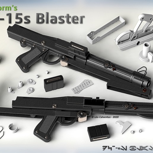 sw-dc-15s blaster carbine letzten version Spiel 3d druckbar authentisch blastech cad Karabiner - Klon clone wars cosplay prop Kostüm dc-15s dc15 dc15s einfach Gewehr scifi solidworks star Spielzeug trooper Waffe 3D print model - Mito3D