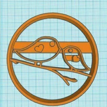 swallow cookie cutter swallows 3d print model - Mito3D