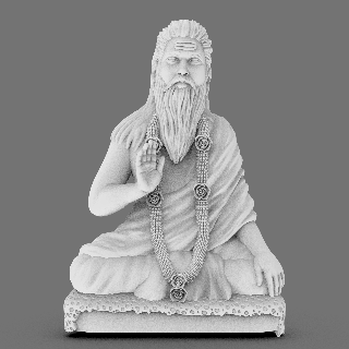 swamiji sculpt baba-mastya swami babaji meditation guru swami-3d sadhu-3d sadguru3d sculpt man love peace  3d print model - Mito3D
