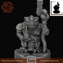 swamp shaman 28mm support wizard sorcerer mage priest monk dnd dnd5 dungeons and dragons dungeon pathfinder frostgrave roleplayinggames roleplayinggame rpg tabletop tabletopgame tabletopgames tabletopmini mini minis miniature miniatures 32mm no supports supportless free 3d print model - Mito3D