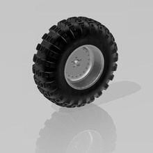 palude liscio pneumatico 1 24 25 scala macchina modellazione pneumatici 3d print model - Mito3D