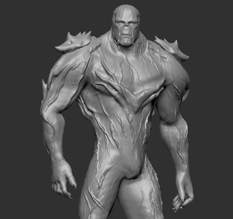 swamp thing dc creature figure 3d print model - Mito3D