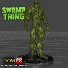 swamp thing émission de télévision la figure imprimable divers démon créature le monstre super-héros bande dessinée marvel dc universe comics 3d print model - Mito3D