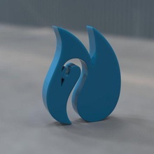 swan art animal birds 3d print model - Mito3D