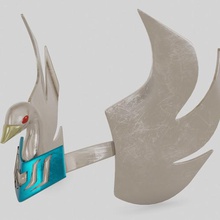 swan casco de armadura gadget el 3d print model - Mito3D