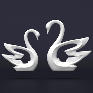 swan decor Home home 3d print model - Mito3D