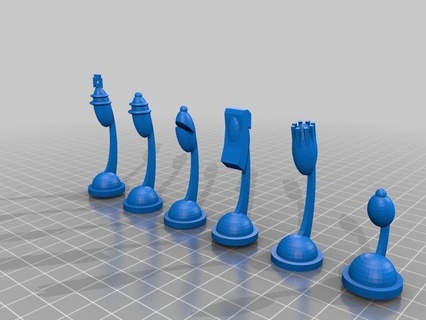 swan neck chess 3d print model - Mito3D