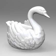 swan pot 3d print model - Mito3D