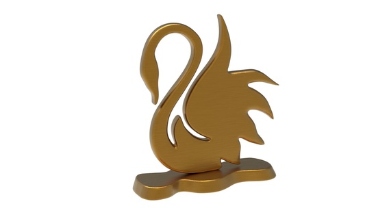 swan scupture art animal sculpt sculpture decor decoration 3d print model - Mito3D