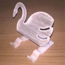 swan support gadget smartphone tablet phone stand 3d print model - Mito3D