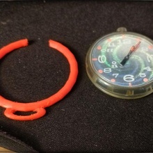 muestra tela bolsillo reloj participación anillo joyería joya escudete 3d print model - Mito3D