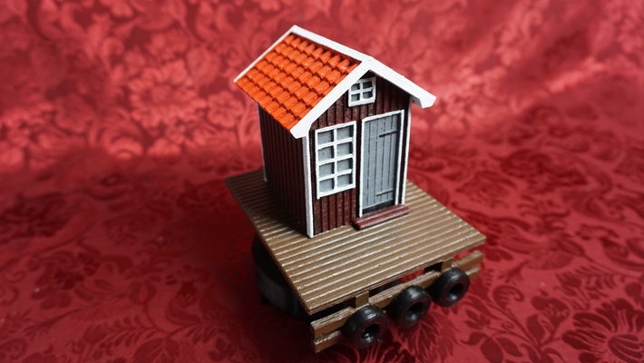 sueco pescar casa barco playa juguete modelo 3d print model - Mito3D