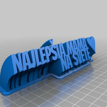 sweeping plate- najlep ia mam customized office 3d print model - Mito3D