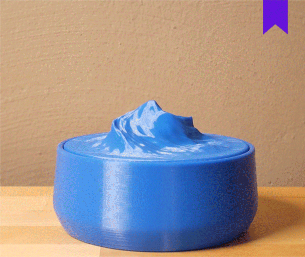 dolce scatola onda stile casa contenitore lattina coperchio elegante oggetto decorazione zucchero acqua oceano moderno diverso freddo regalo presente 3D print model - Mito3D