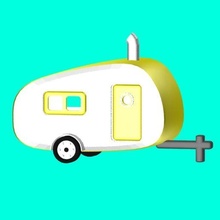 sweet caravan trailer vehicle 3d printed 3d print model - Mito3D