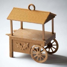doce carrinho Natal enfeite decoração 3d_printing 3d print model - Mito3D