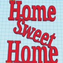 sweet sign wall home 3d print model - Mito3D