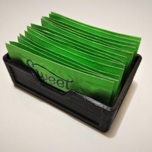 sweetener packet holder home splenda sugar stevia 3d print model - Mito3D