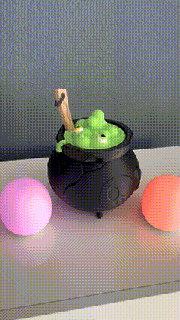 sweets cauldron halloween halloweenxcults Art pumpkin witch witches candy candys party creepy monster venom soup green 3d print model - Mito3D