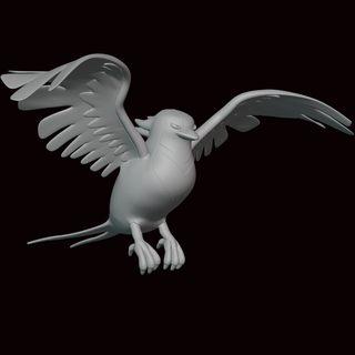 swellow pokemon şekil Sanat heykel video oyunu oyunları minyatür fanart heykelcik zümrüt yakut Hoenn 3d print model - Mito3D