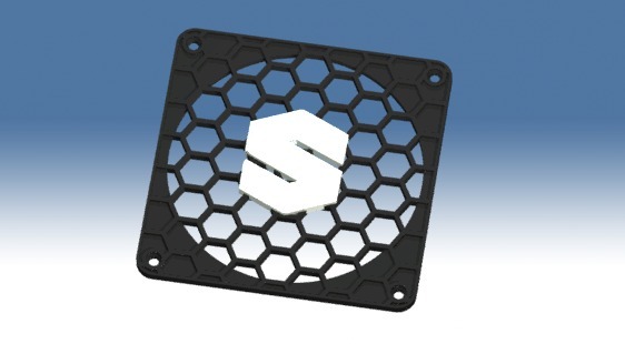 swerigs 120mm fan grill 3D print model - Mito3D