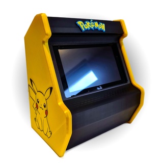 commutateur arcade supporter Jeu nintendo titulaire soutien jeu Pikachu Pokémon mario rétro jeuxxcultes 3d print model - Mito3D