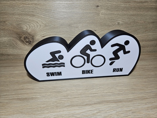 nadar bicicleta correr triatlón caja ligera hogar casa hombre acero deportes led desafío rojo competencia 3d print model - Mito3D