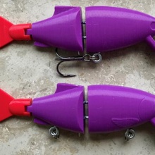 swimbait isca de pesca 125cm impressão fácil construir ferramenta bass pique 3d print model - Mito3D
