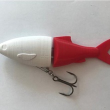 swimbaitglidebait line thru heads tool bass fish fishing lure pike 3d print model - Mito3D