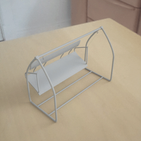 swing l'art 3D print model - Mito3D