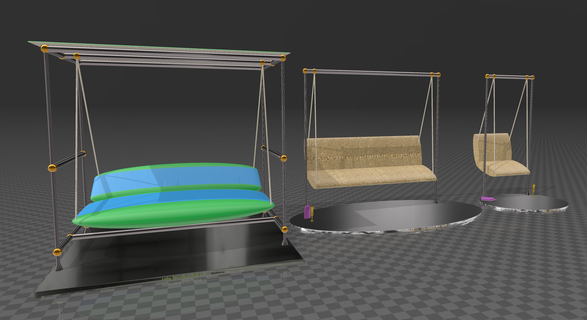 swing hollywood bed hollywodd fun 3d print model - Mito3D