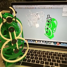 balançando boneco de neve pla motor primavera estilo jogo 3d print model - Mito3D