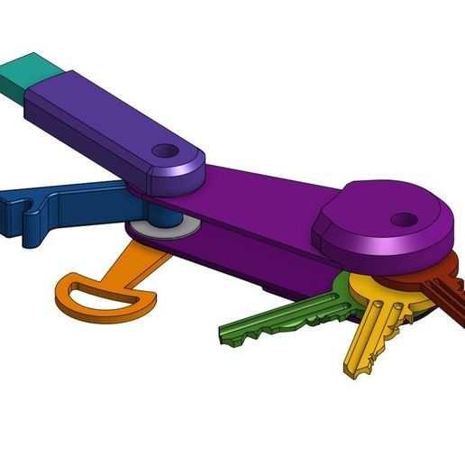 schweizerisch Schlüsselbund Zubehör 3D print model - Mito3D