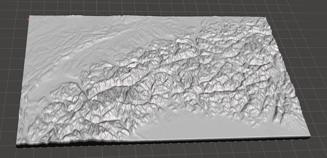 suizo relieves geografía Alpes montaña jura alivio 3d print model - Mito3D