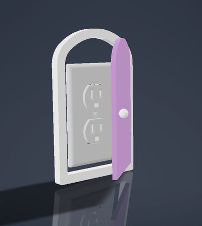 interruttore copertina guaina elettricità elettrico presa spina porta lampada decorazione coperchio chiave luce attuale 3d print model - Mito3D