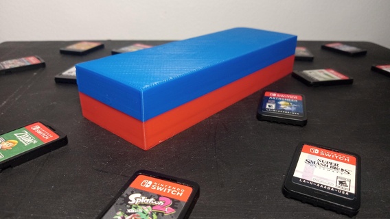 cambiar interruptor juego caso funda sostiene 20 juegos nintendo cartucho almacenamiento 3d print model - Mito3D