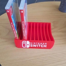switch game display nintendo holder games 3d print model - Mito3D