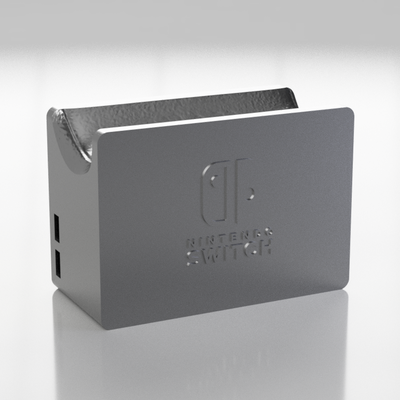 schalter profi regler stand gadget minimalistisch nintendo schalter spiele spiel docking bahnhof 3d print model - Mito3D