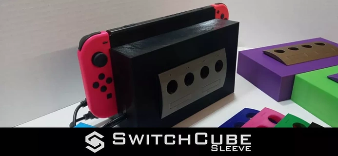 switchcube manica mayflash controller adattatore nintendo interruttore dock game Cube wavebird vicino 3d print model - Mito3D