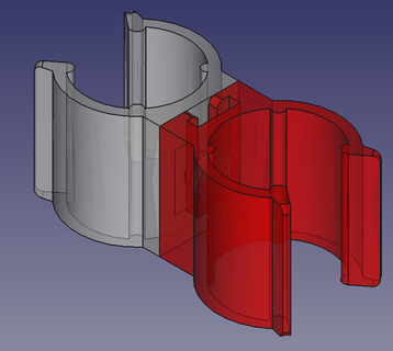 giratorio abrazadera varillas freecad aire libre jardín 3d print model - Mito3D